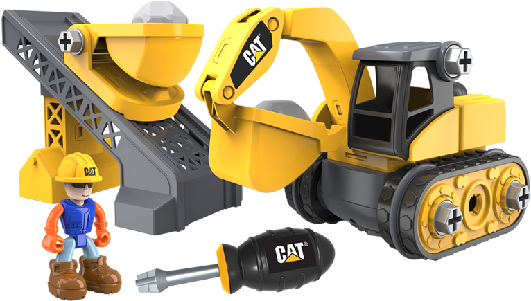 Machine Maker™ Junior Operator-work Site - Cat Küçük Operatör Sök Tak İnşaat Seti Dump Truck (1002x672)