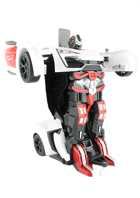 Rc Toy Transforming Robot Remote Control Super Sports - Rc Car White Robot Remote Control Transforming Autobot (510x652)