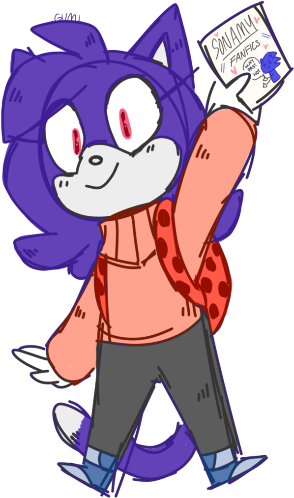 The Crazy Sonamy Fangirl By Gumiguac - Cartoon (600x1067)