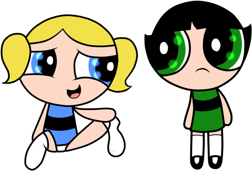Bubbles And Buttercup By Your Crazy Artist - Bubbles Buttercup Kiss (1024x687)