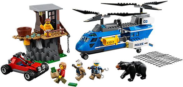 Deliver Justice With A Mountain Arrest, Featuring A - Lego City Mountain Arrest (600x450)