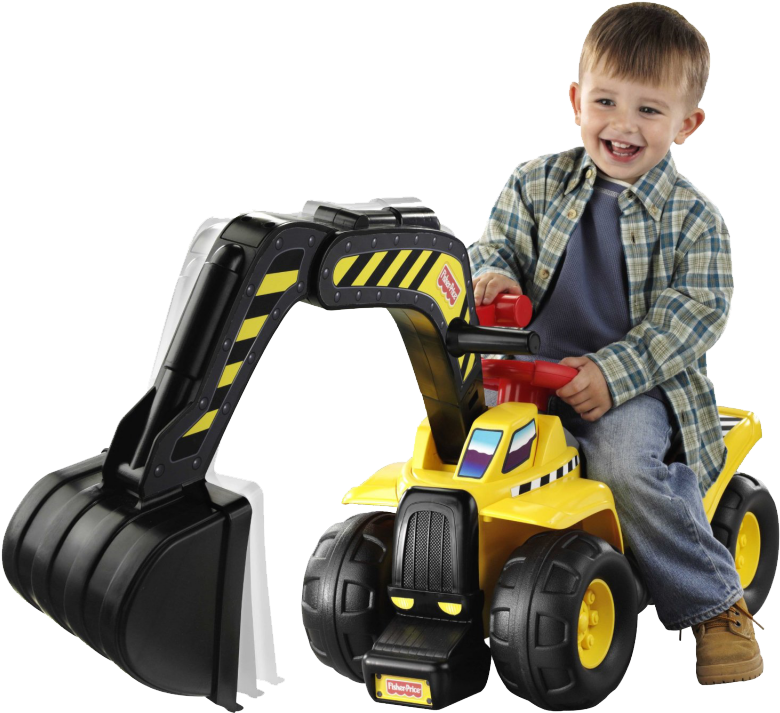Fisher Price Big Action Dig N Ride Sit On Digger, Tst - Fisher-price Big Action Dig 'n Ride (800x800)
