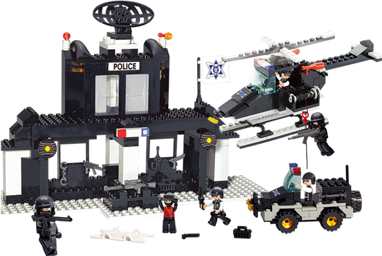 Sluban City Police Swat Action Teams Military Building - Sluban Police Station Transmission (800x800)