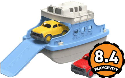 Green Toys Ferry Boat With Mini Cars Bathtub Toy - Green Toys - Ferry Boat And 2 Mini Cars (450x332)