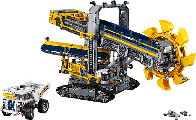From The Toys Offered Within This Country Are Imported - Lego 42055 Technic Bucket Wheel Excavator (720x405)