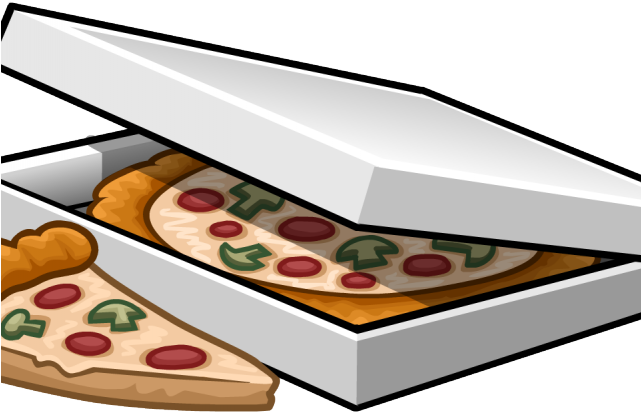 Animated Pizza Clipart - Pizza Box Clip Art (640x480)