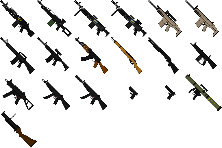 Minecraft Ranged Weapon Gun Firearm - Minecraft Gun Texture Pack (768x512)