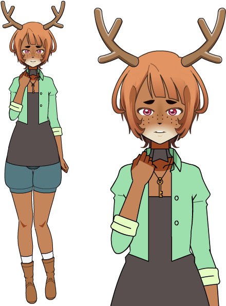 =precious Deer Baby= By Kisekaekisses - Cartoon (543x600)