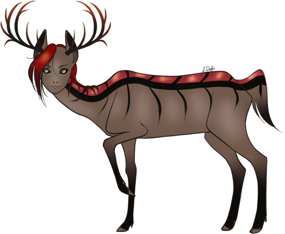 This Little Child Here Can Be Human Faced, Deer Faced - Cartoon (978x816)