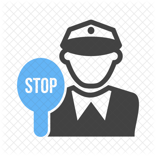Traffic Police Icon - Stop Existing And Start Living (512x512)