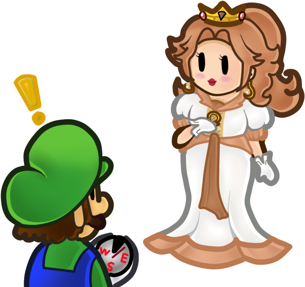 The Marvelous Compass By Valrise - Paper Luigi The Marvelous Compass (750x600)