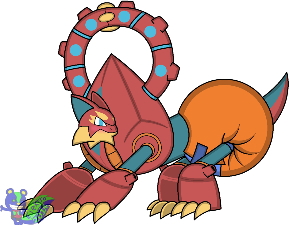 Volcanion In A Poofy Diaper By Rhodythegliscor - Pokemon Diapered (1024x746)
