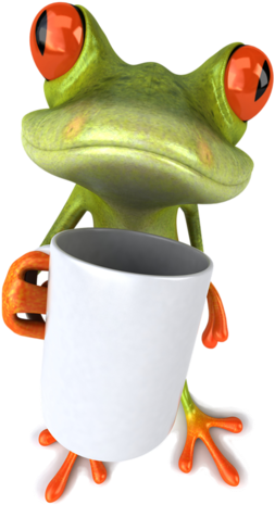 Share This Image - Good Morning With Frog (375x500)