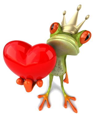 Green Frog Png - Animated Frog Love Gifs (300x450)