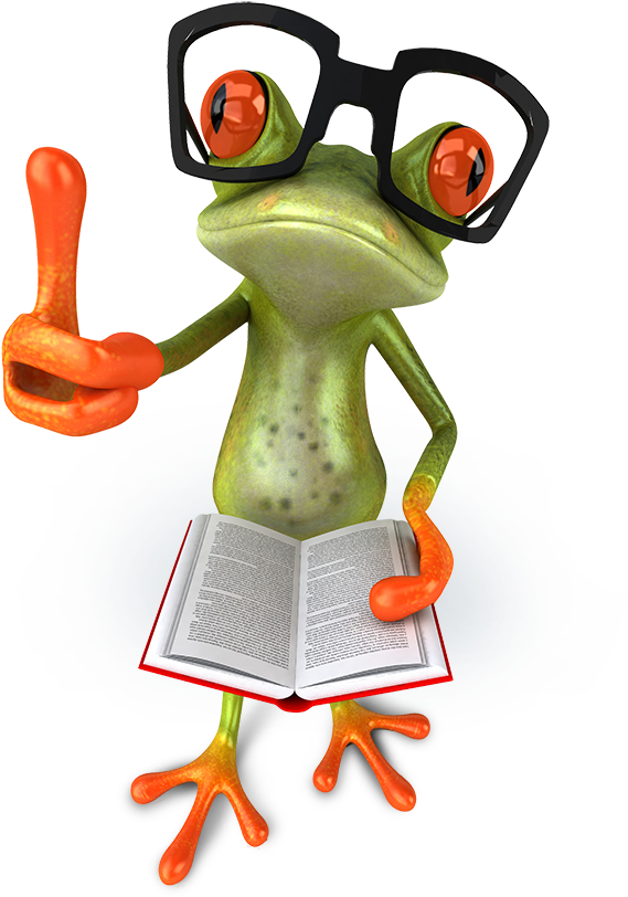 Frog Holding Book And Thumbs Up - 21-day Budgeting Challenge: Learn Key Strategies To (767x884)