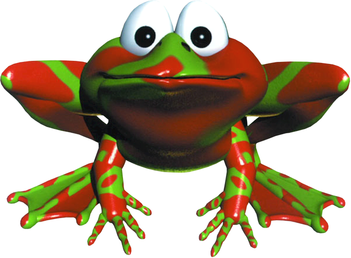 Winky The Frog Artwork - Winky Donkey Kong (685x504)