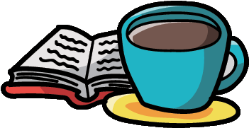 Watershed Online - Book Cafe Clipart (364x364)
