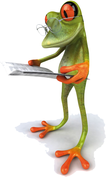 Frog Saying Thank You (400x576)