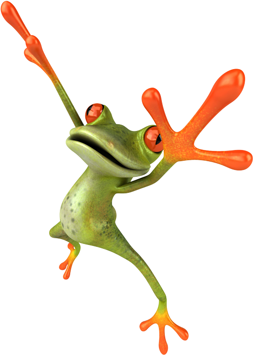 Jpg • Png Large - Frog Jumping (563x750)