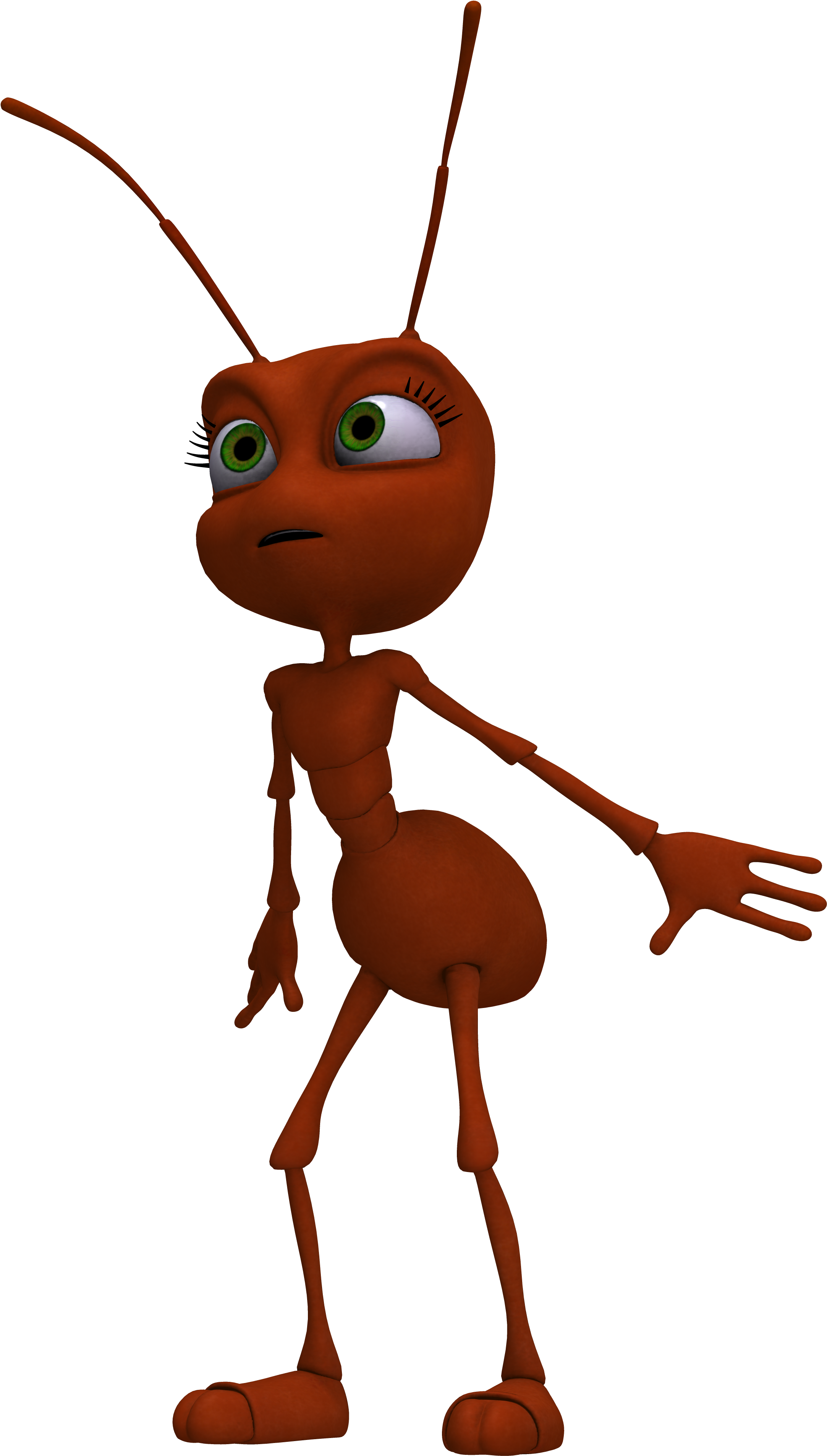 Funny Red Ant On A White Background - Fabulas Cortas De Animales (6000x4500)