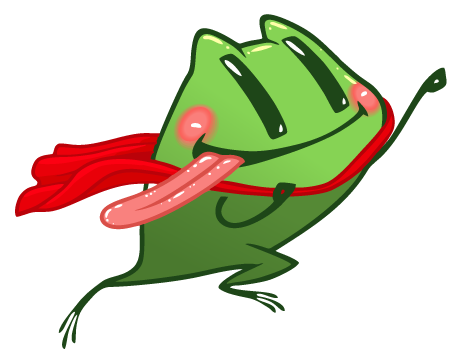Cute Frog Sticker For Imessage - Frog (461x364)