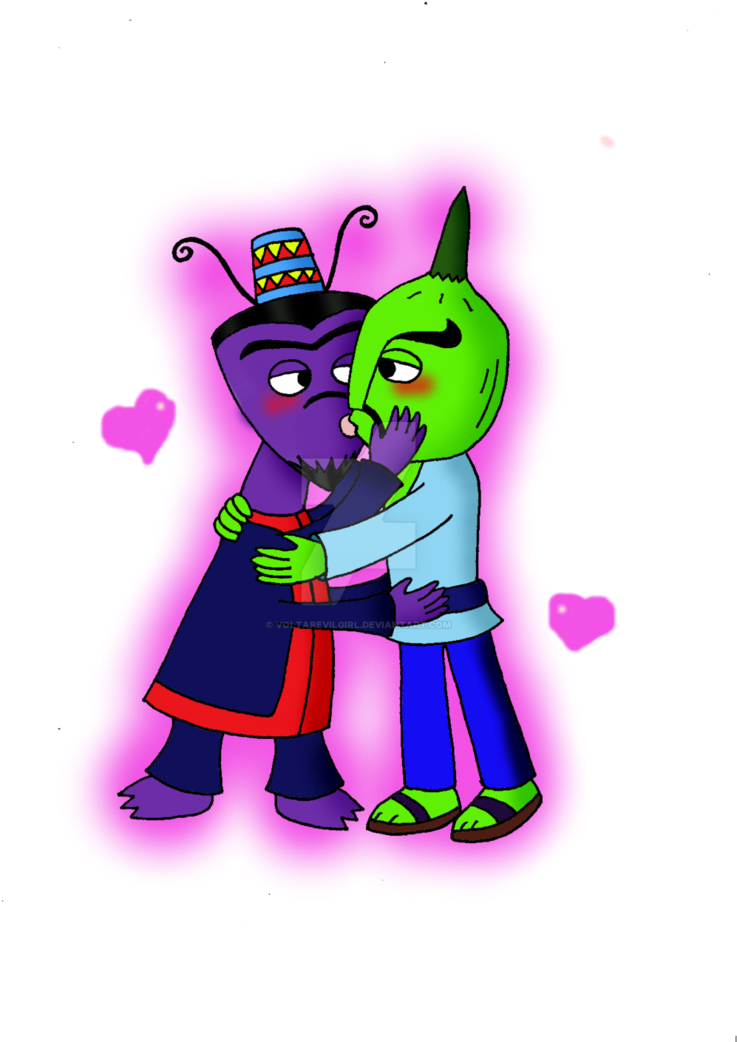 Guru Ant X Chop Chop Mo Hot Kiss By Voltarevilgirl - Parappa The Rapper Guru Ant (757x1056)