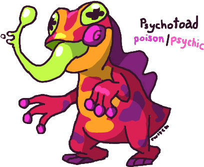 Fakeathon Day - Poison Psychic Pokemon (460x400)