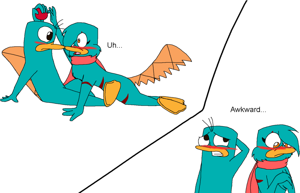 Perry And Taylor Awkward Moment By Grovylefangirl1997 - Perry The Platypus (1024x615)