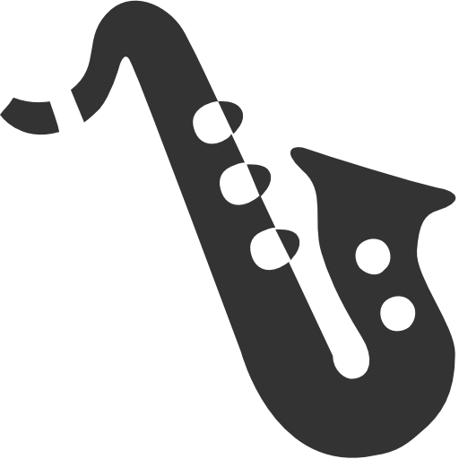 Black-white Android Alto Saxophone - Saxophone Black And White (512x512)