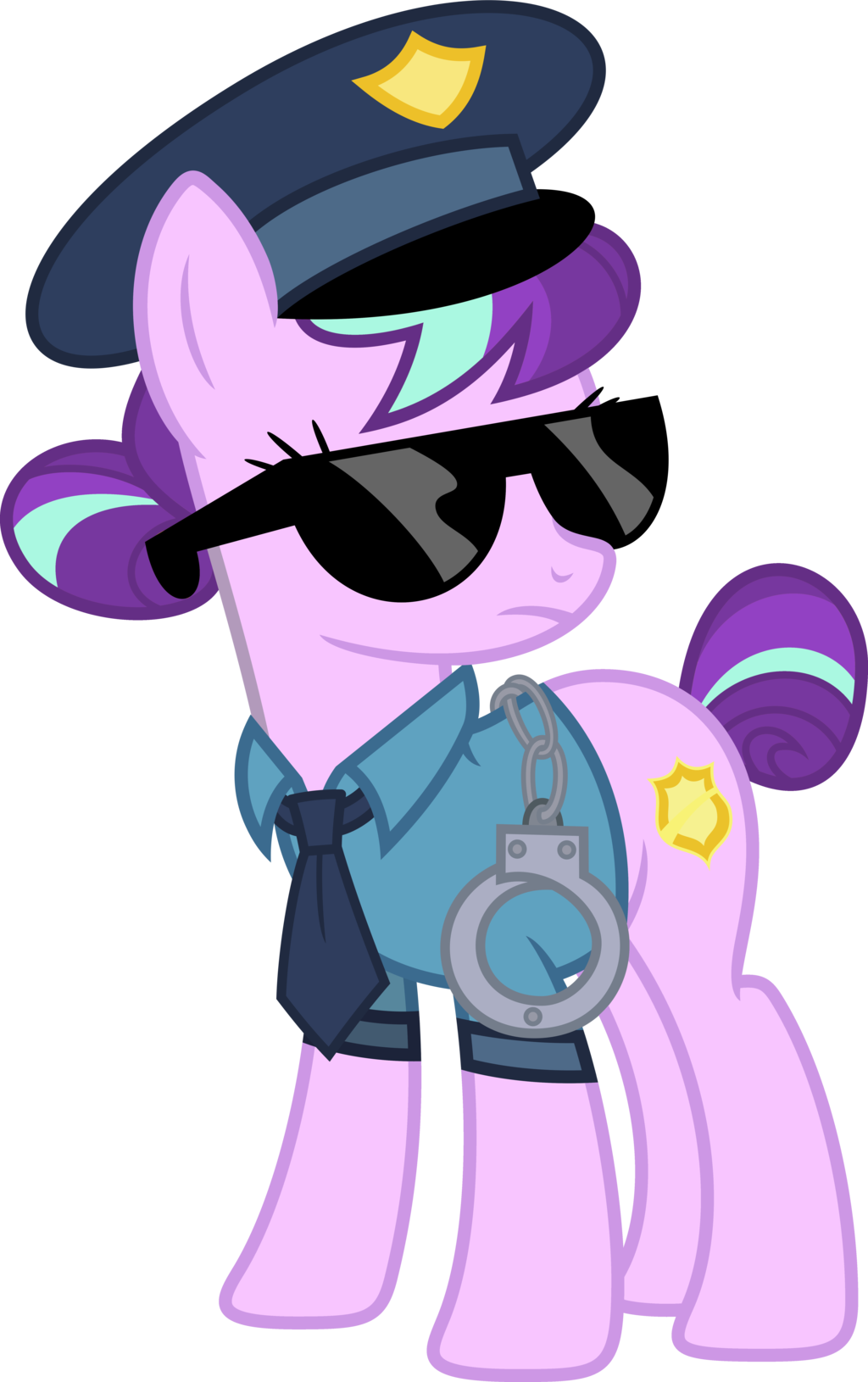 Blah23z, Colored, Color Edit, Copper Top, Edit, Guffs, - Police Officer Rainbow Dash (1024x1630)