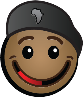 Africapolice Afroblush - Cartoon (350x350)