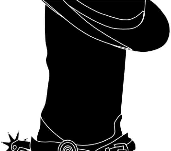 Cowboy Hat Clipart Gear - Cowgirl Boot Silhouette (640x480)