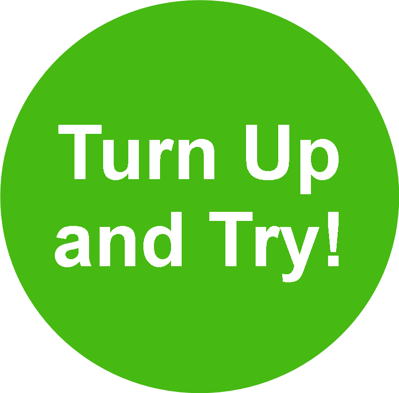 Svw 2013 Logo Turn Up And Try Find An Opportunity Volunteer - Turn To Open Signs - Clockwise (793x781)
