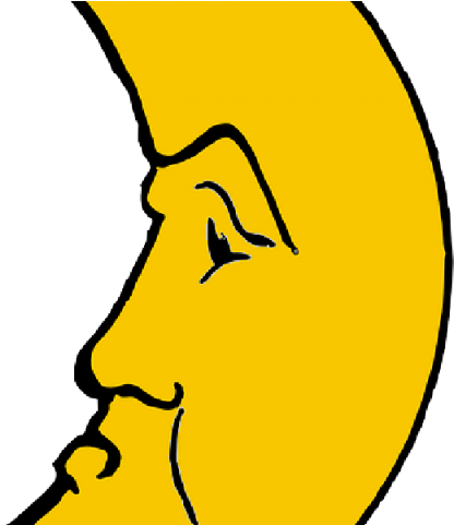 Moon Clipart Bulan Sabit - Crescent Moon Cartoon (640x480)