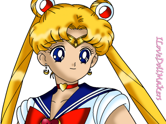 Sailor Moon Clipart Logo - Drawing (640x480)