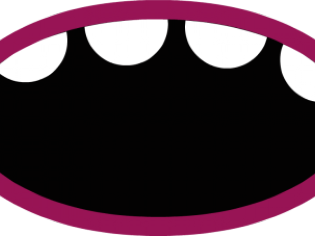 Open Mouth Clipart - Circle (640x480)