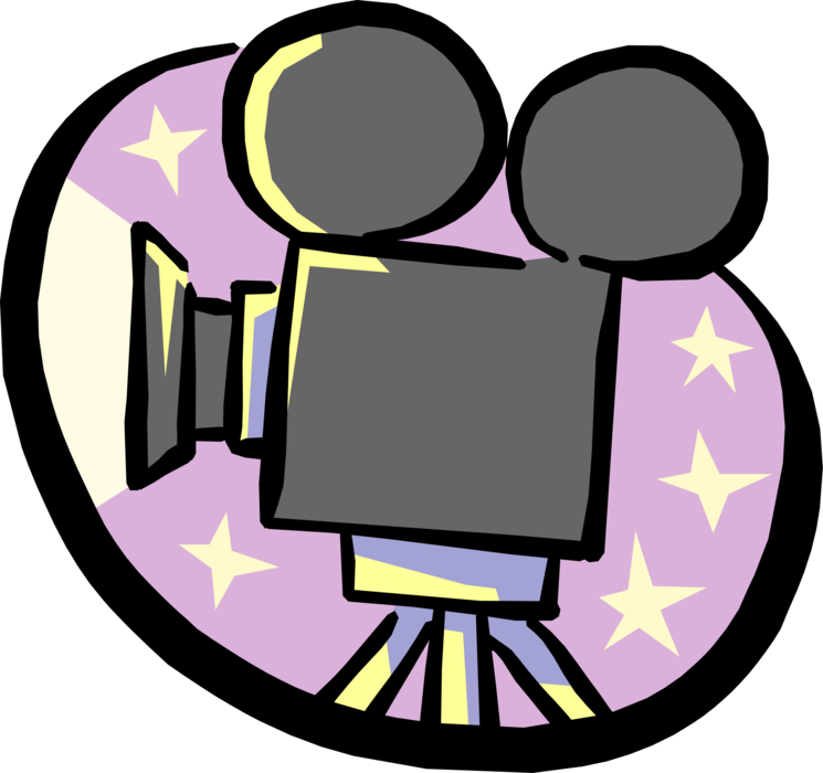 Vector Illustration Of Filmmaking And Video Production - Movie Clipart (745x700)
