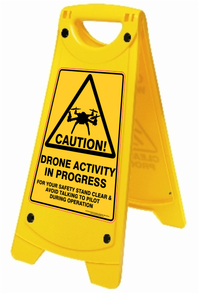 Drone Safety Sign - Slippery When Wet Sign Png (600x600)