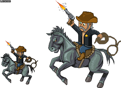 Como Em Filme De Faroeste, Dois Adolescentes Foram - Homem A Cavalo Png (419x314)