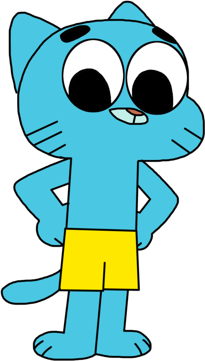 Gumball Watterson In Summer By Marcospower1996 - Gumball In His Swimmers (894x894)