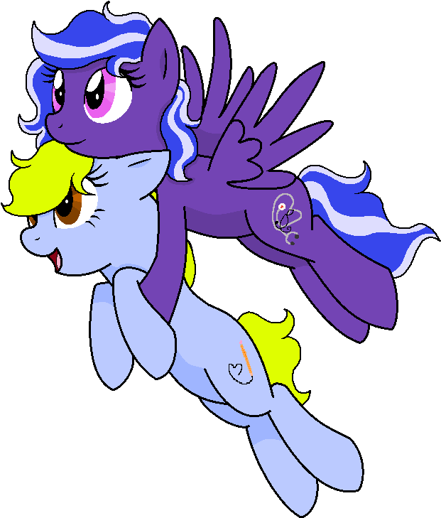 Flying With Skypaw By Summersketch-mlp - Cartoon (716x768)