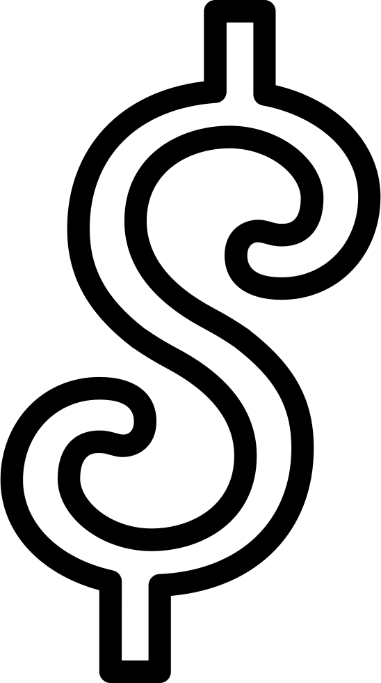 Rounded Dollar Symbol Comments - Dollar Sign (548x980)