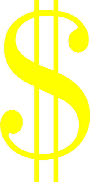 Yellow Dollar Sign Clip Art At Clker - Paparazzi Accessories Give Away (294x594)