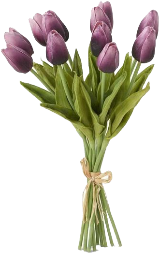 Prev - K&k Interiors Real Touch Mini Tulip Bundle (550x850)