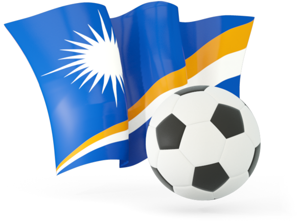 Illustration Of Flag Of Marshall Islands - Nepal Flag Football (640x480)