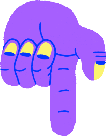 Finger Sign Here Sticker By Parallel Teeth - Symbol (618x618)