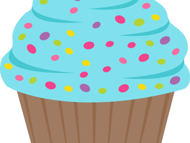 Cupcake Clipart Candyland - Transparent Background Cupcake Clipart (640x480)