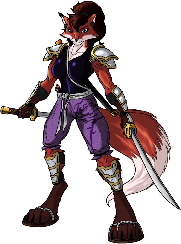 Foxy Warrior Ninjara By Elden-rucidor - Teenage Mutant Ninja Turtles Ninjara (900x1102)