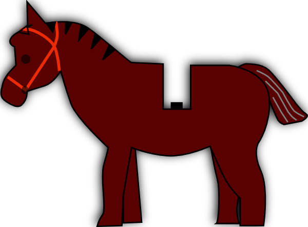 Free Vector Horse Lego Clip Art - Lego Horse Vector (600x444)