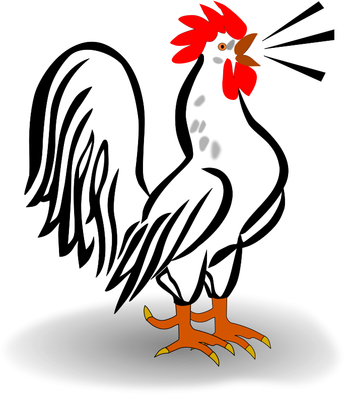 Free Vector Hahn - Rooster Clipart Free (715x800)